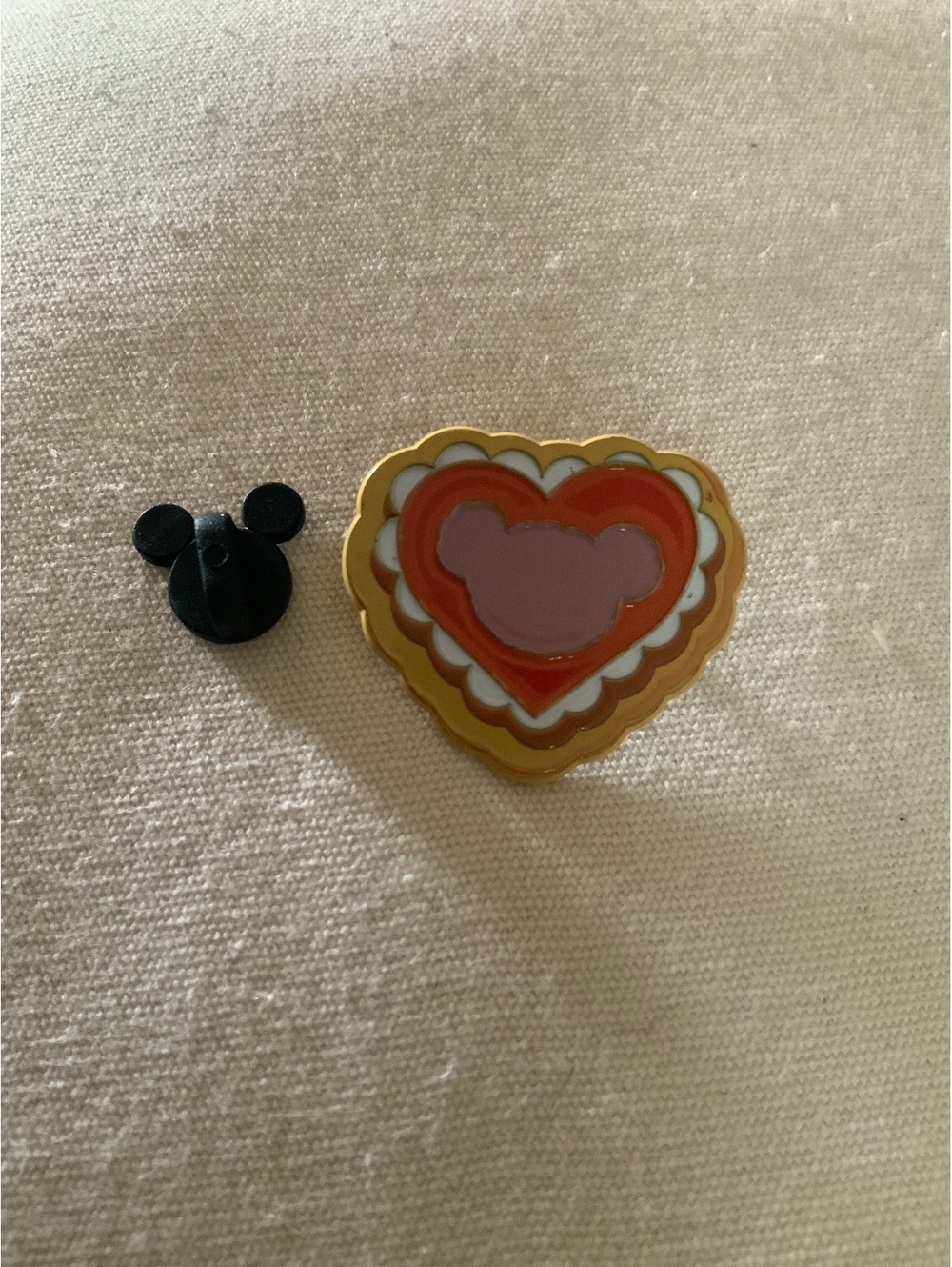 Mickey Mouse Heart Cookie Disney Pin